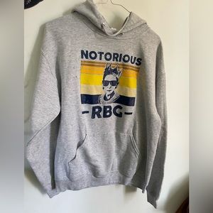 Notorious RBG hooded sweatshirt SZE m